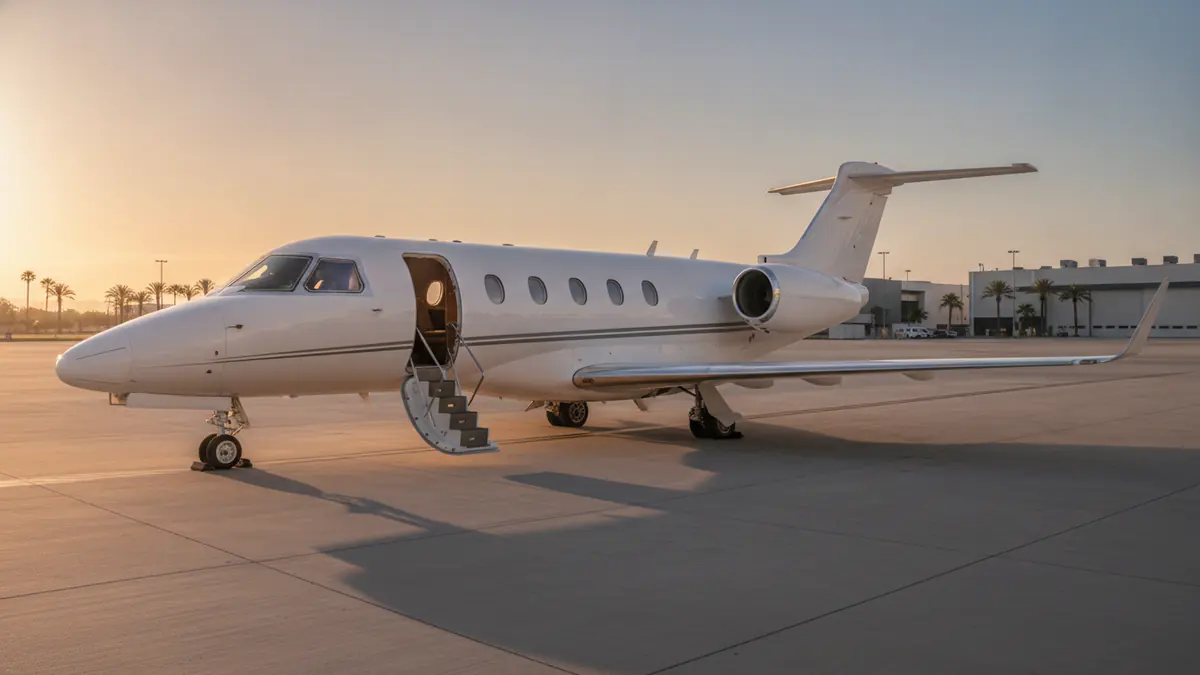 Citation Latitude Citation Latitude: Cessna Citation Latitude on the apron at golden hour