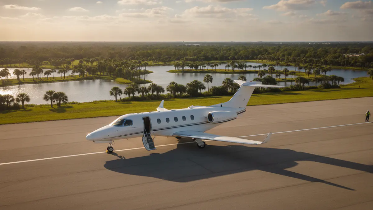 Private jet Miami to Orlando Private jet Miami to Orlando: light jet on arrival in Orlando