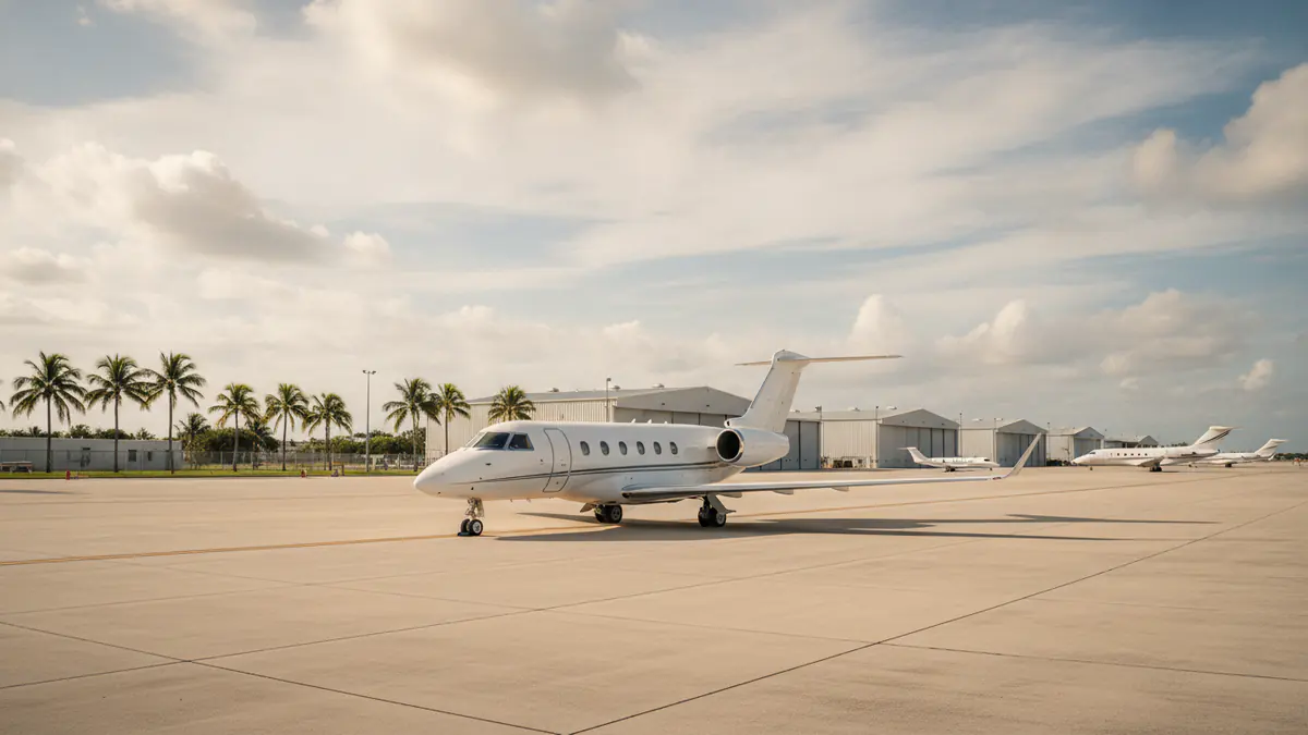 Private jet opa Locka Private jet opa Locka: business jet on the apron at Opa-locka