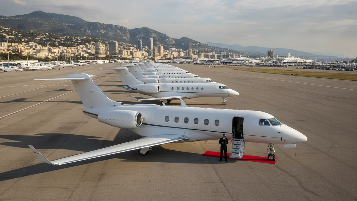 Private jet to Monaco Grand Prix Private jet to Monaco Grand Prix: business jets arriving for Monaco Grand Prix