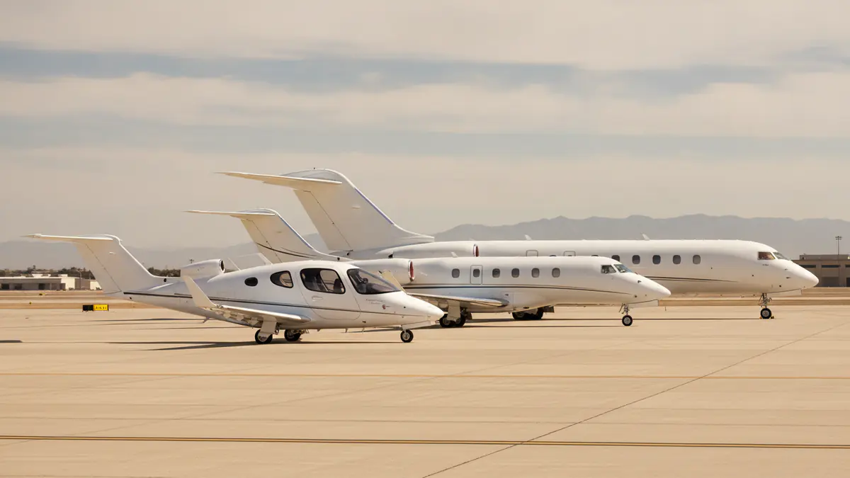 Smallest private jet: private jet sizes